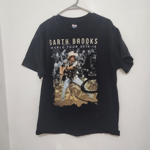 Garth Brooks 2014-15 World Tour T-Shirt. Black, Size Large - Picture 1 of 7